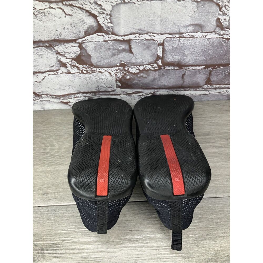 Prada Sport Black Mesh Synthetic Drawstring Driving Shoes Women Sz 38.5EU/8M US - Picture 9 of 16